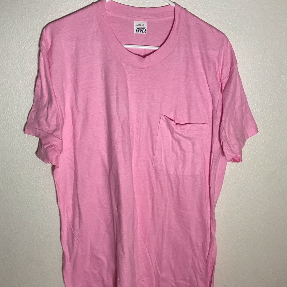 Vintage 90’s Single Stitch Pink Blank T-Shirt